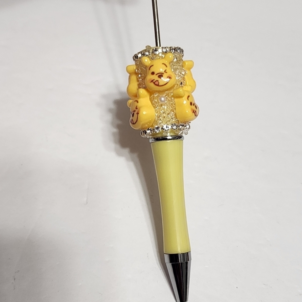Bear Beadable Pen Beaded Rhinestone Sugar Crafts Beads‎ DIY
